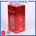 Caja de embalaje del alcohol de China con las cajas de cartón del licor de la ventana con la manija